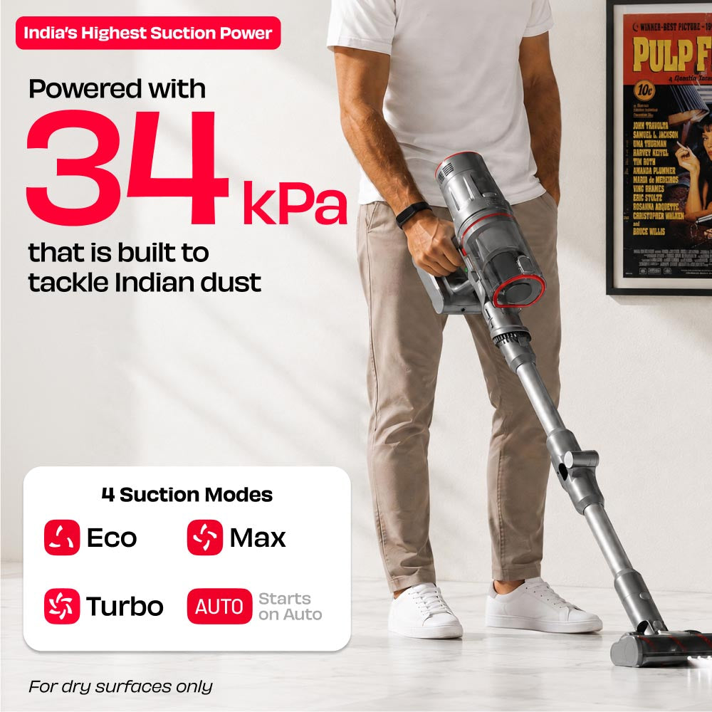 REN PRO + PowerPod | 34 kPa Cord-free Vacuum Cleaner with Adaptive Suction Technology
