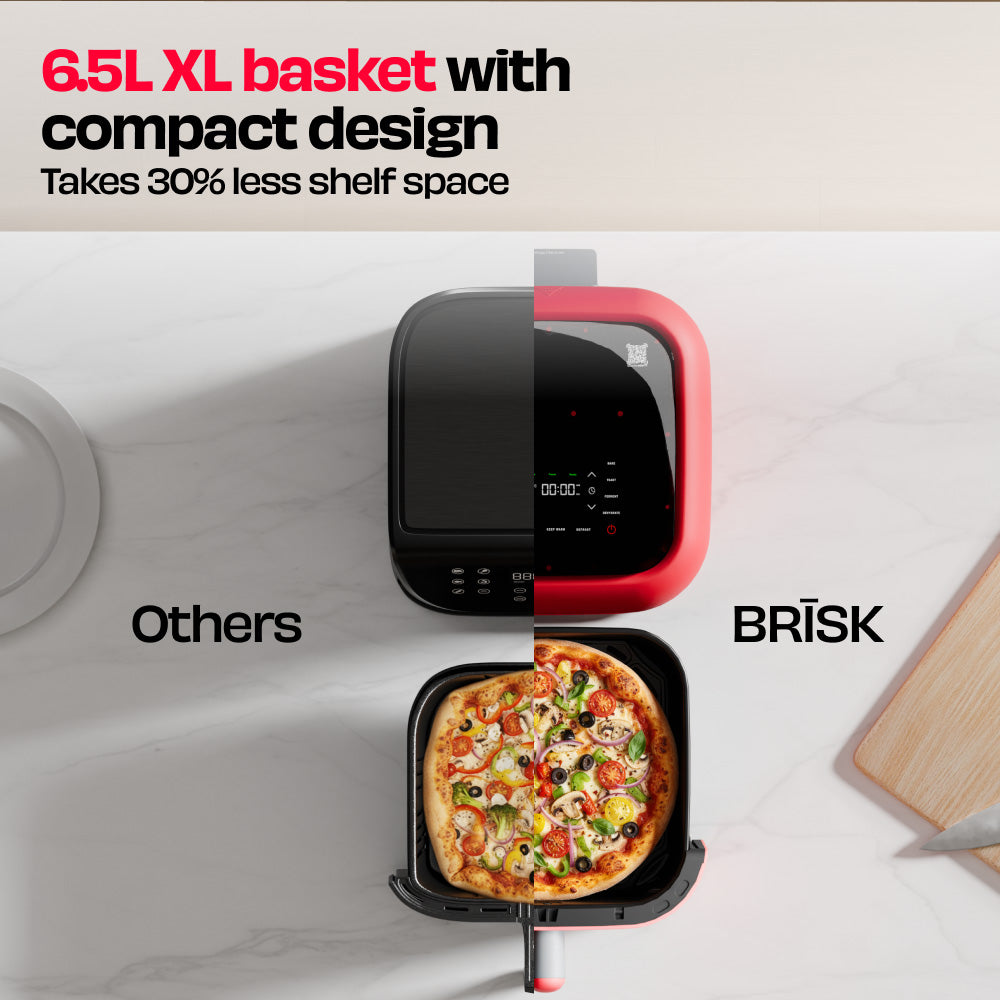 BRĪSK | 6.5L FOOD-SAFE AIR FRYER WITH ILAG®️ COATED CERAMICTECH™️