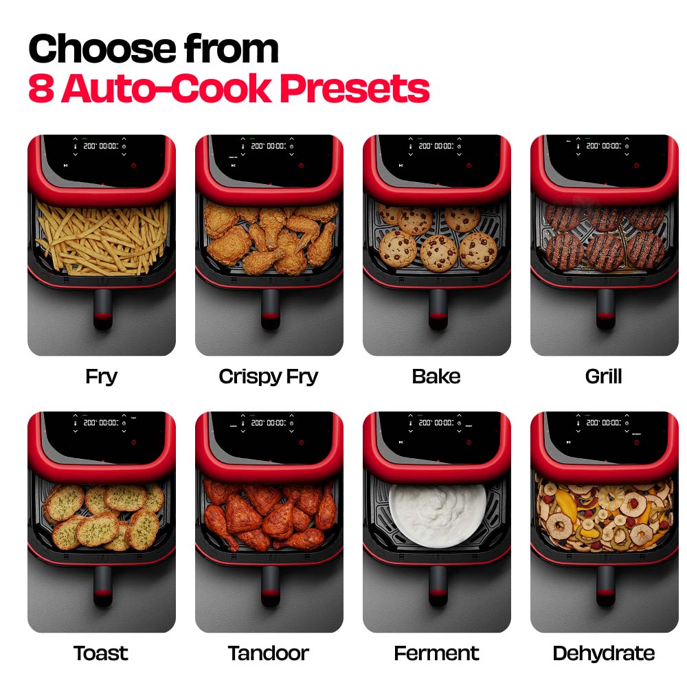 BRĪSK | 6.5L FOOD-SAFE AIR FRYER WITH ILAG®️ COATED CERAMICTECH™️