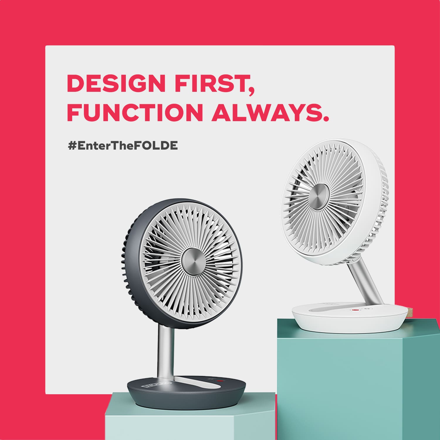 FOLDE | Rechargeable Folding Personal Fan