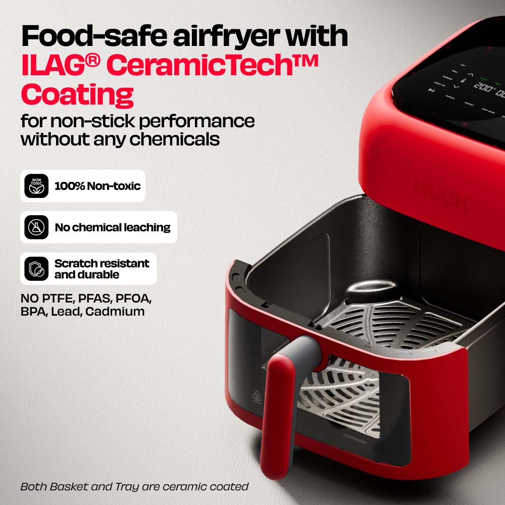 BRĪSK | 6.5L FOOD-SAFE AIR FRYER WITH ILAG®️ COATED CERAMICTECH™️