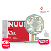 All-day Wireless Rechargeable Table Fan with Mood Light and Magnetic Remote | LĪT [v3]